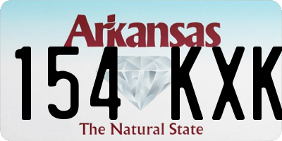 AR license plate 154KXK