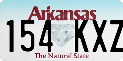 AR license plate 154KXZ