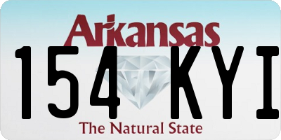AR license plate 154KYI