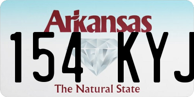 AR license plate 154KYJ