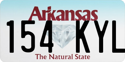 AR license plate 154KYL