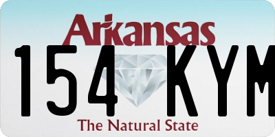 AR license plate 154KYM