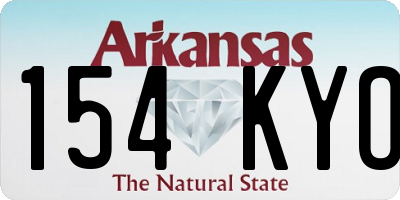 AR license plate 154KYO