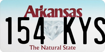 AR license plate 154KYS
