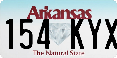 AR license plate 154KYX