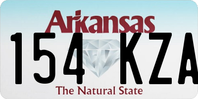 AR license plate 154KZA