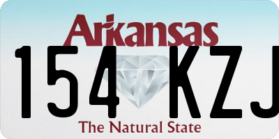AR license plate 154KZJ