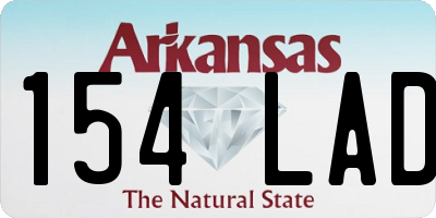 AR license plate 154LAD