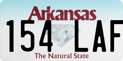 AR license plate 154LAF