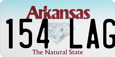 AR license plate 154LAG