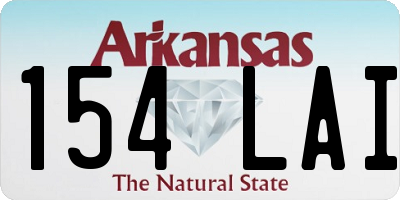 AR license plate 154LAI