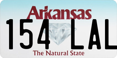 AR license plate 154LAL