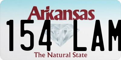 AR license plate 154LAM