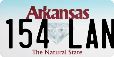 AR license plate 154LAN
