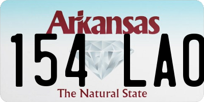 AR license plate 154LAO