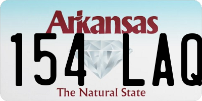 AR license plate 154LAQ
