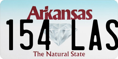 AR license plate 154LAS