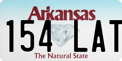 AR license plate 154LAT