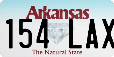 AR license plate 154LAX