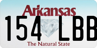 AR license plate 154LBB