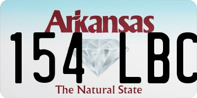 AR license plate 154LBC