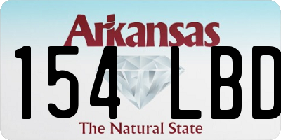 AR license plate 154LBD