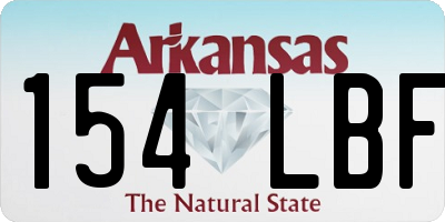 AR license plate 154LBF