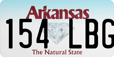 AR license plate 154LBG
