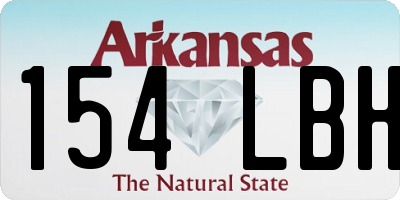 AR license plate 154LBH