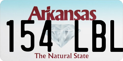 AR license plate 154LBL