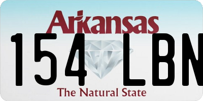 AR license plate 154LBN