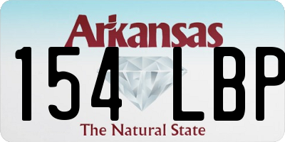 AR license plate 154LBP