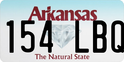 AR license plate 154LBQ