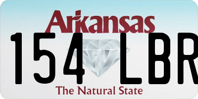 AR license plate 154LBR