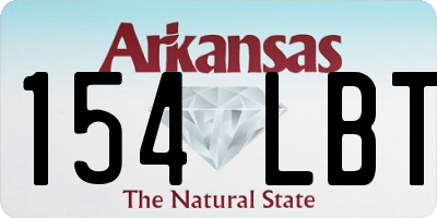 AR license plate 154LBT