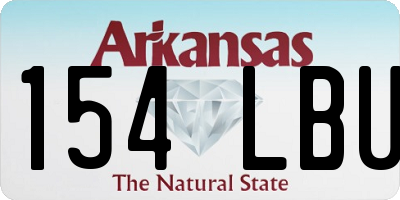AR license plate 154LBU