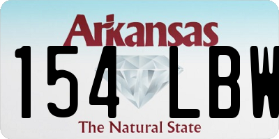 AR license plate 154LBW