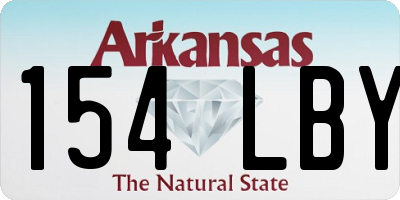 AR license plate 154LBY