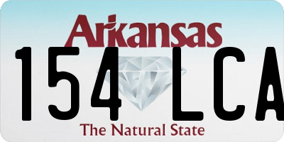 AR license plate 154LCA
