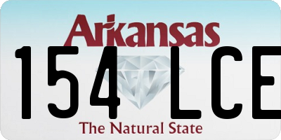 AR license plate 154LCE