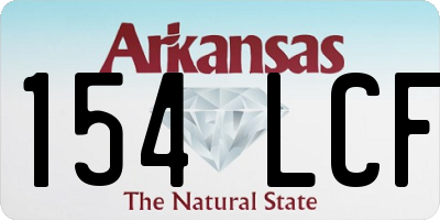 AR license plate 154LCF