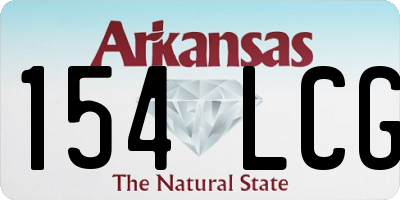 AR license plate 154LCG