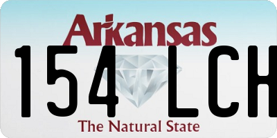 AR license plate 154LCH