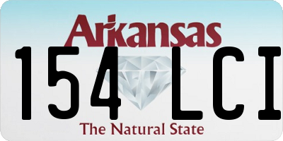 AR license plate 154LCI