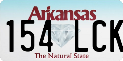 AR license plate 154LCK