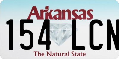 AR license plate 154LCN