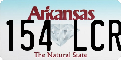 AR license plate 154LCR