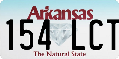 AR license plate 154LCT