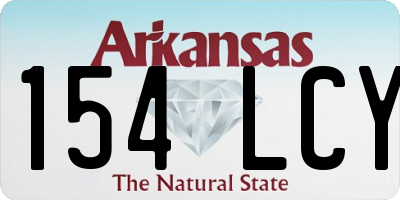 AR license plate 154LCY