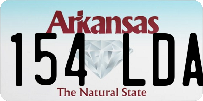 AR license plate 154LDA